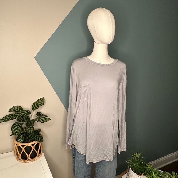 Tops - Groceries Apparel Lazy Long Sleeve Tee Sustainable Top Organic Lyocell NWT Small